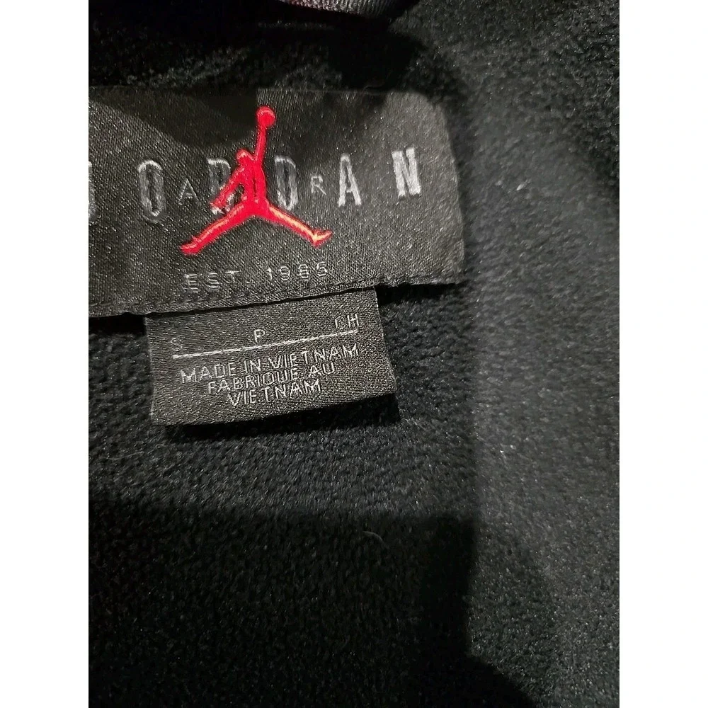 Jordan Jumpman Small Black Full Zip Hoodie Jacket Athleisure